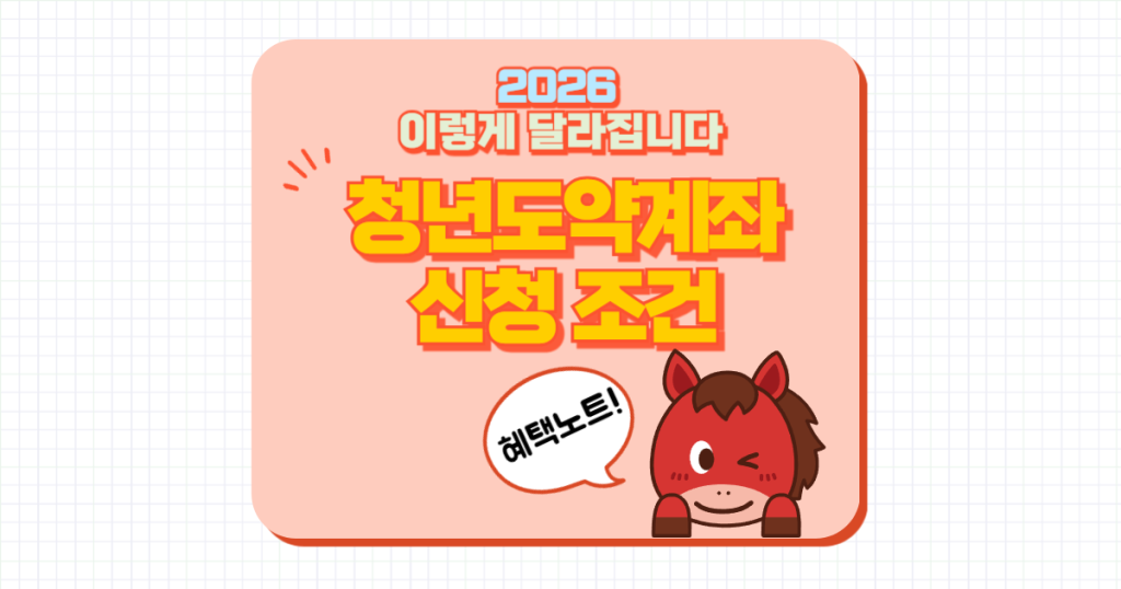 청년도약계좌 가입 조건 총정리